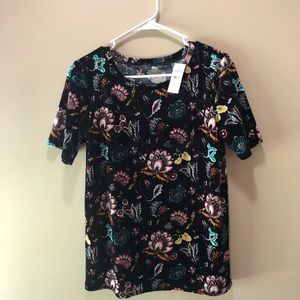 NWT LOFT velvet tee🌈